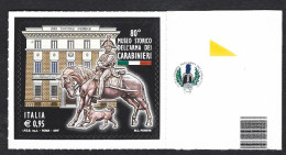 Italia, Italy, Italien, Italie 2017; Cavalli, Horse, Pferde, Chevaux : Carabinieri A Cavallo + Cane; Bordo A Destra - Pferde