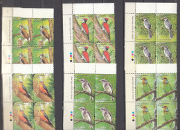SRI LANKA, 2021,  ENDEMIC BIRDS Of Sri Lanka, Set 6 V Complete , Blocks Of 4 With Traffic Lights,  MNH, (**) - Sri Lanka (Ceylan) (1948-...)