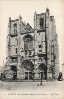 FRANCE - Nantes - La Cathédrale - Vue Sur L'église Saint Pierre - Face à L'entrée - Carte Postale Ancienne - Nantes