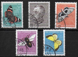 Schweiz Suisse Pro Juventute 1950: Zu WI 133-137 Mi 550-554 Yv 502-506 Mit Eck-Stempel  (Zu CHF 42.00) - Used Stamps