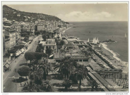 VARAZZE -SAVONA -CORSO MATTEOTTI E BAGNI MARGHERITA 1952 - Savona