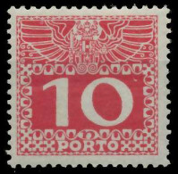 ÖSTERREICH PORTOMARKEN 1908 11 Nr 38y Postfrisch X7428E6 - Impuestos