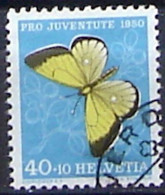 Schweiz Suisse Pro Juventute 1950: "Solitaire" Zu WI 137 Mi 554 Yv 506 Mit Eck-Stempel Von YVERDON (Zu CHF 18.00) - Usados