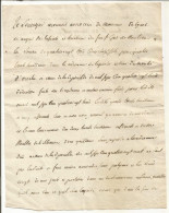 N°1902 ANCIENNE LETTRE A DECHIFFRER DATE 1790 - Historische Dokumente