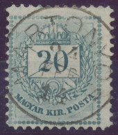 1881. Colour Number Krajcar 20kr Stamp, MARTONYOS - ...-1867 Prefilatelia