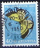 Schweiz Suisse Pro Juventute 1950: "Solitaire" Zu WI 137 Mi 554 Yv 506 Voll-Stempel BIEL/ BIENNE 6.XII.50 (Zu CHF 18.00) - Used Stamps