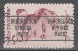 USA Precancel Vorausentwertungen Preo Locals Massachusetts, Winchendon Springs 707 - Precancels