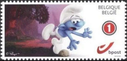 DUOSTAMP/MYSTAMP** - Schtroumpfs/De Smurfen/The Smurfs - Les Schtroumpfs & Le Village Perdu - Autocollant - Gd/Groote 1 - Comics