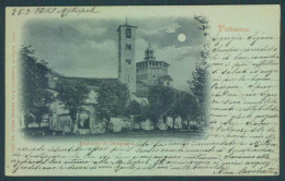 Verbania Pallanza Chiaro Di Luna PIEGHINA Cartolina ZQ6474 - Verbania