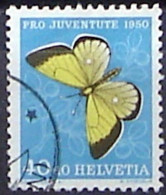 Schweiz Suisse Pro Juventute 1950: "Solitaire" Zu WI 137 Mi 554 Yv 506 Mit Eck-Stempel ...N) (Zu CHF 18.00) - Schmetterlinge