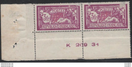 France - YT 120 - Bloc De 2 Timbres Type Merson 3 Fr - 1931 - 1900-27 Merson