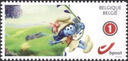 DUOSTAMP/MYSTAMP** - Schtroumpfs/De Smurfen/The Smurfs - Les Schtroumpfs & Le Village Perdu - Autocollant - Gd/Groote 1 - Comics