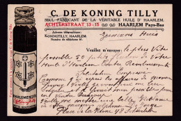 DDGG 014 - Carte Illustrée De Koning Tilly , Véritable Huile De HAARLEM - Commande De 50 Flacons BRUXELLES 1912 - Lettres & Documents