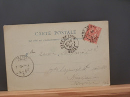 107/080  CP   FRANCE  1901  POUR LA NORVEGE - Covers & Documents