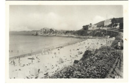 Photo Ancienne -  22 Perros Guirec-   Plage De Trestignel -annee   Juillet 1950 - Places