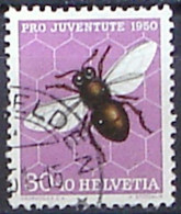 Schweiz Suisse Pro Juventute 1950: Apis Mellifera Zu WI136 Mi 553 Yv 505 Mit Eck-Stempel ....FELDEN .51 (Zu CHF 24.00) - Usati