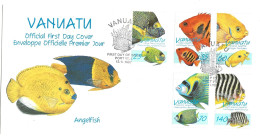 Vanuatu 1997  Angelfish, Mi 1047-1051   FDC - Vanuatu (1980-...)