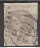 A AVOIR Dans Son NUANCIER Le "GRIS Lim GRIS FONCE" N°41B TBE Signé Scheller - 1870 Ausgabe Bordeaux
