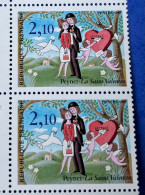 FRANCE 1985 - BdF 5TP Saint Valentin  - Les Amoureux De Peynet Avec La Variété Oiseau Sur La Branche - Yt 2354c - Nuovi