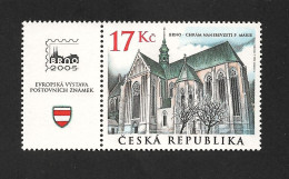 Czech Republic 2004 MNH ** Mi 389 Zf Sc 3229 C Brno Church. Tschechische Republik. C4 - Unused Stamps