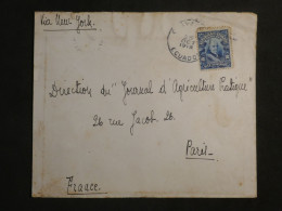 DN9 ECUADOR  BELLE  LETTRE  1928 ECUADOR A PARIS FRANCIA  VIA NEW YORK USA  + AFF.  INTERESSANT++ - Equateur