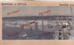 Fixe Barrage Idfina Egypte Société Construction Des Batignolles 23 Juillet 1951 Belle Photo Panoramique - Places