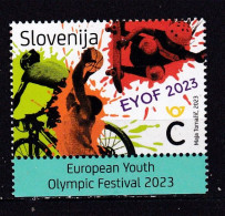 SLOVENIA-2023-EYOF OF 2023 CYCLING-MNH. - Slowenien