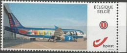 DUOSTAMP/MYSTAMP** - Les Schtroumpfs, Avion / De Smurfen, Vliegtuig / Die Schlümpfe, Flugzeug / The Smurfs, Plane (Peyo) - Bandes Dessinées