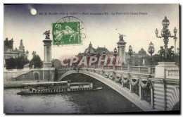 CPA Paris Pont Alexandre III Le Petit Et Le Grand Palais - Ponti