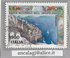 USATI ITALIA 1999 - Ref.0809A "EUROPA: PARCO ARCIPELAGO TOSCANO" 1 Val. - - 1991-00: Usados