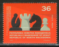 NORTH MACEDONIA 2022-The 50th ANNIVERSARY OF THE CHESS OLYMPIAD IN SKOPJE MNH - Macedonia Del Nord