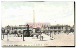 CPA Place De La Concorde Edite Par Le Bon Marche Paris - Plazas