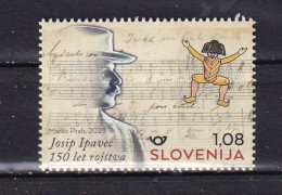 SLOVENIA-2023-JOSIP IPAVEL- MUSIC-MNH - Slowenien