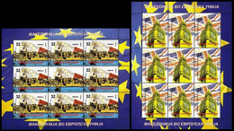 MACEDONIA 2017 Macedonia In EU Malta And London SS MNH - Macedonia Del Nord