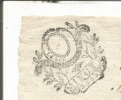 N°1906 ANCIENNE LETTRE ( A Dechiffrer ) AVEC CACHET  DATE 1793 - Documents Historiques