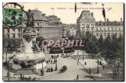 CPA Paris Le Place De La Republique - Plätze
