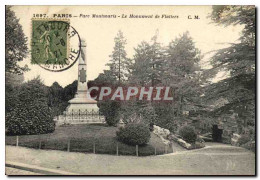 CPA Paris Parc Montsouris Le Monument De Flatters - Parques, Jardines