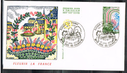 FLOR-L195 - FRANCE N° 2006 Fleurir La France Sur FDC - 1970-1979