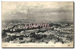 CPA Paris Perspectice De La Seine Vue Prise De La Tour Eiffel - Multi-vues, Vues Panoramiques