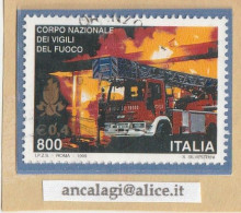 USATI ITALIA 1999 - Ref.0812 "VIGILI DEL FUOCO" 1 Val. - - 1991-00: Oblitérés