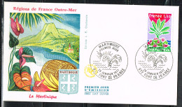 FLOR-L196 - FRANCE N° 1915 La Martinique Sur FDC - 1970-1979