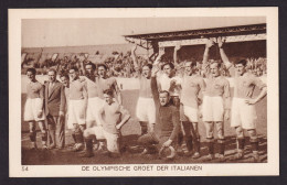 DDGG 020  -- Carte-Vue Officielle Des JEUX OLYMPIQUES AMSTERDAM 1928 - FOOTBALL Equipe D' ITALIE  - Neuve - Sommer 1928: Amsterdam