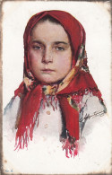 Ukraine - Girl W Traditional Head Scarf 1909 Edition D.G.Lwow - Ukraine