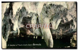 CPA A Chamber Of Castle Grotte Cave Bermuda - Bermudes