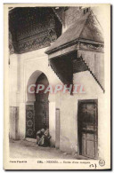 CPA Meknes Entree D Une Mosquee - Meknès