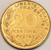 France - 20 Centimes 1974, KM# 930 (#4260) - 20 Centimes