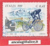 USATI ITALIA 1999 - Ref.0814 "FAUSTO COPPI" 1 Val. - - 1991-00: Gebraucht