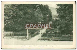 CPA Champangole Le Grand Hotel Entree Du Parc - Champagnole