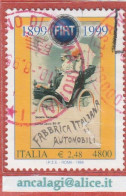 USATI ITALIA 1999 - Ref.0816A "CENTENARIO FIAT" 1 Val. - - 1991-00: Afgestempeld