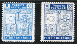 REF 091 > TURQUIE < Yv N° 934 à 935 * * < Neuf Luxe Dos Visible MNH * * Cat 15 € - Turkey - Ongebruikt